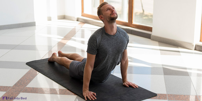 man doing yoga to increase testosterone