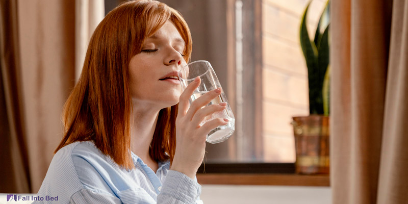 drinking water to avoid stiffness after waking up from dinosaur hands