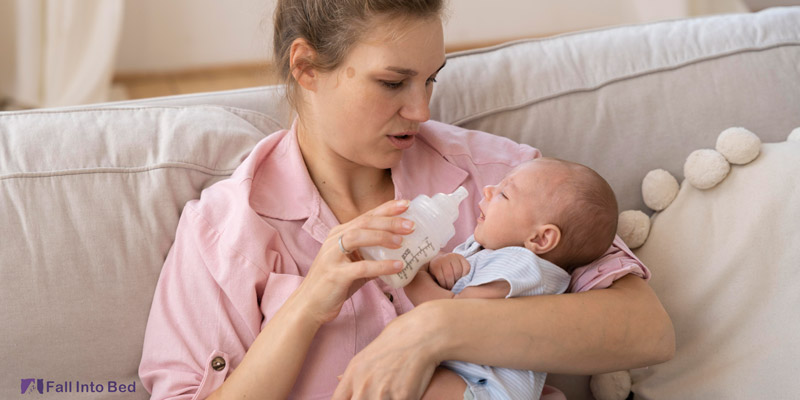 feeding baby and burping