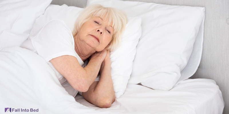 old woman with light sleep 