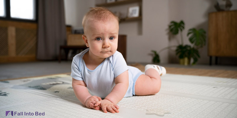 10 month old baby crawling